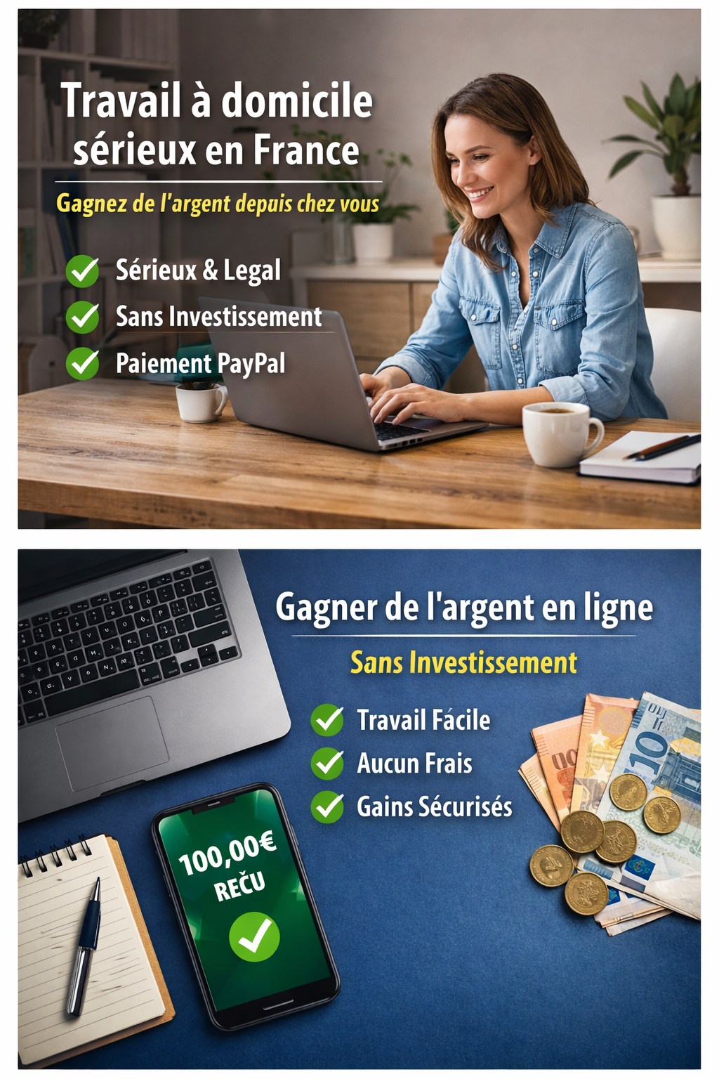 Travail à domicile sérieux en france